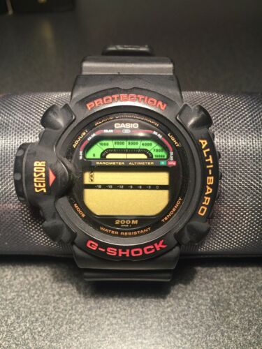 Vintage Casio G-Shock Sensor Alti-Baro Digital Watch DW-6500 JDM