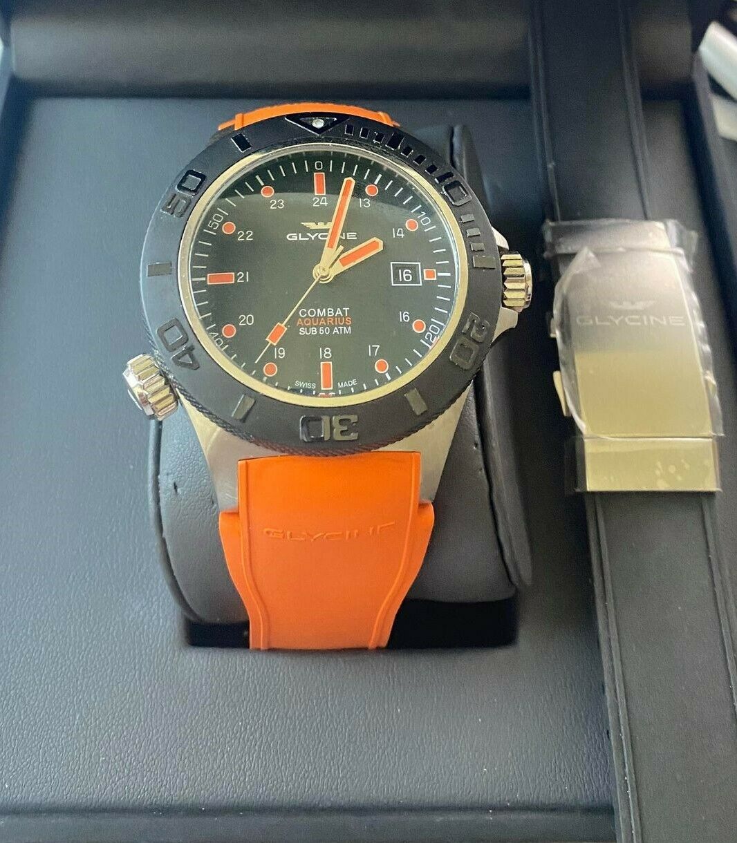 WTS Glycine Combat Aquarius ref. GL0040 Extra Brand new Black