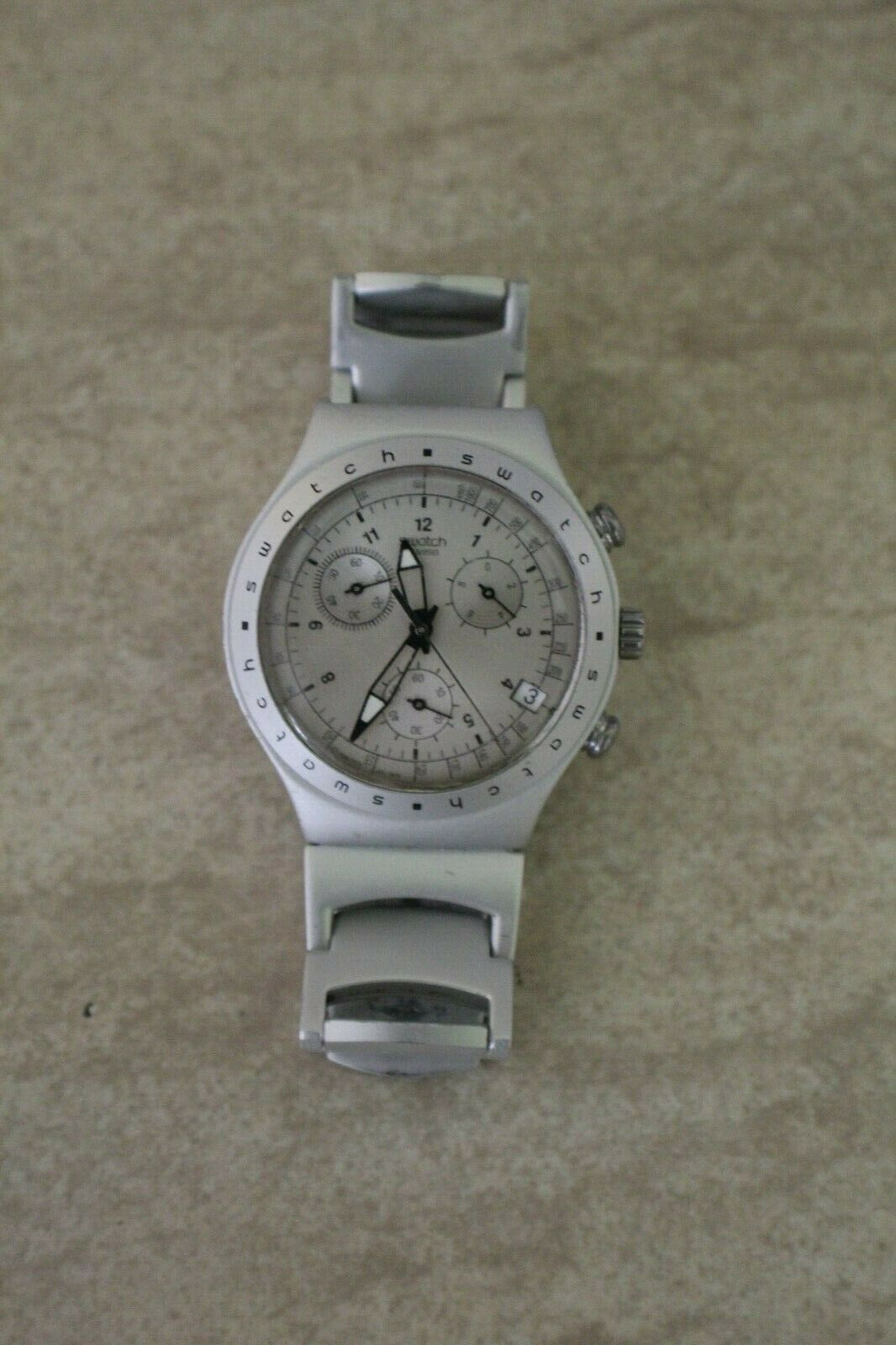 swatch irony aluminium watch