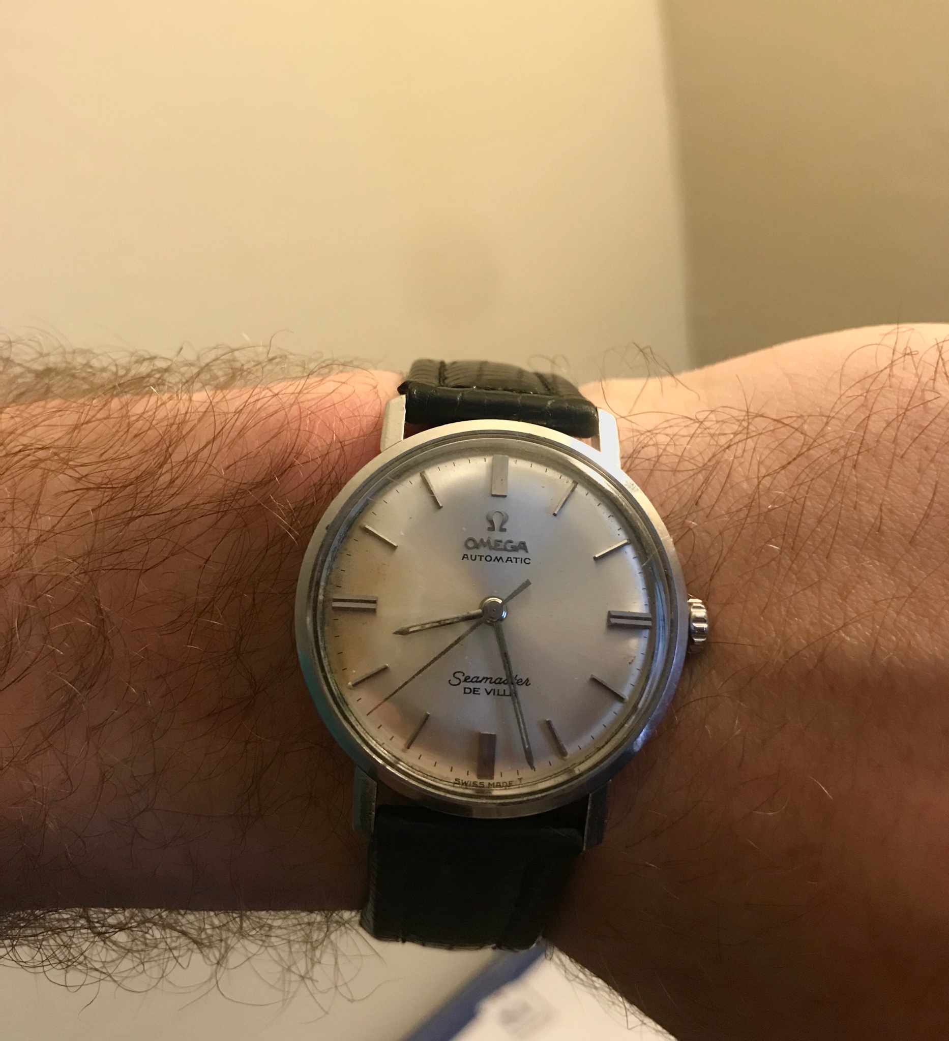 WTT WTS 1963 Omega Seamaster DeVille 31mm ref. 165.004 a red