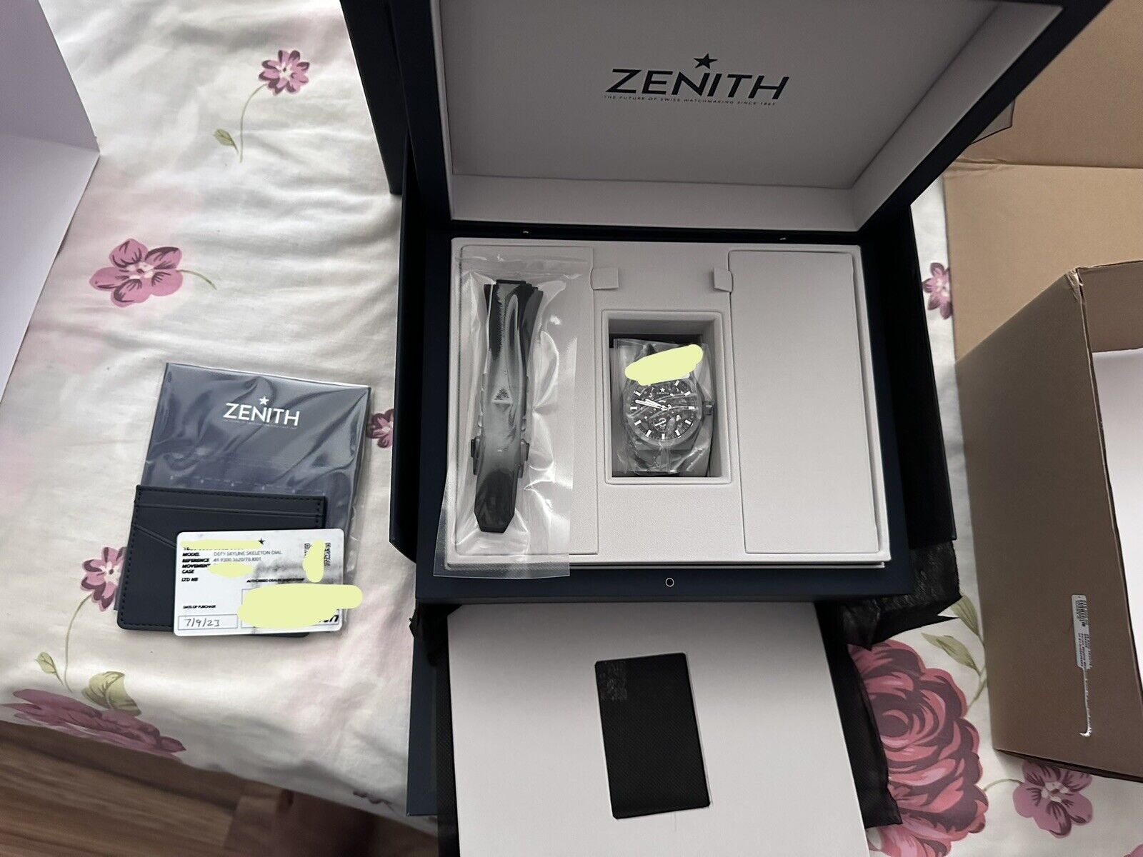 Zenith 03.9300.3620/78.I001 Defy Skyline Skeleton Black Stainless Steel NEW  MODEL 2023 (46431)