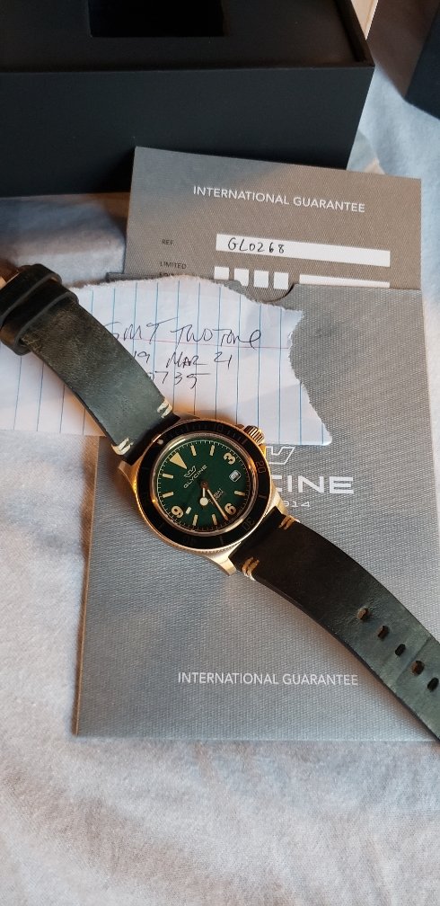 Glycine Combat Sub Bronze Green GL0268 WatchCharts