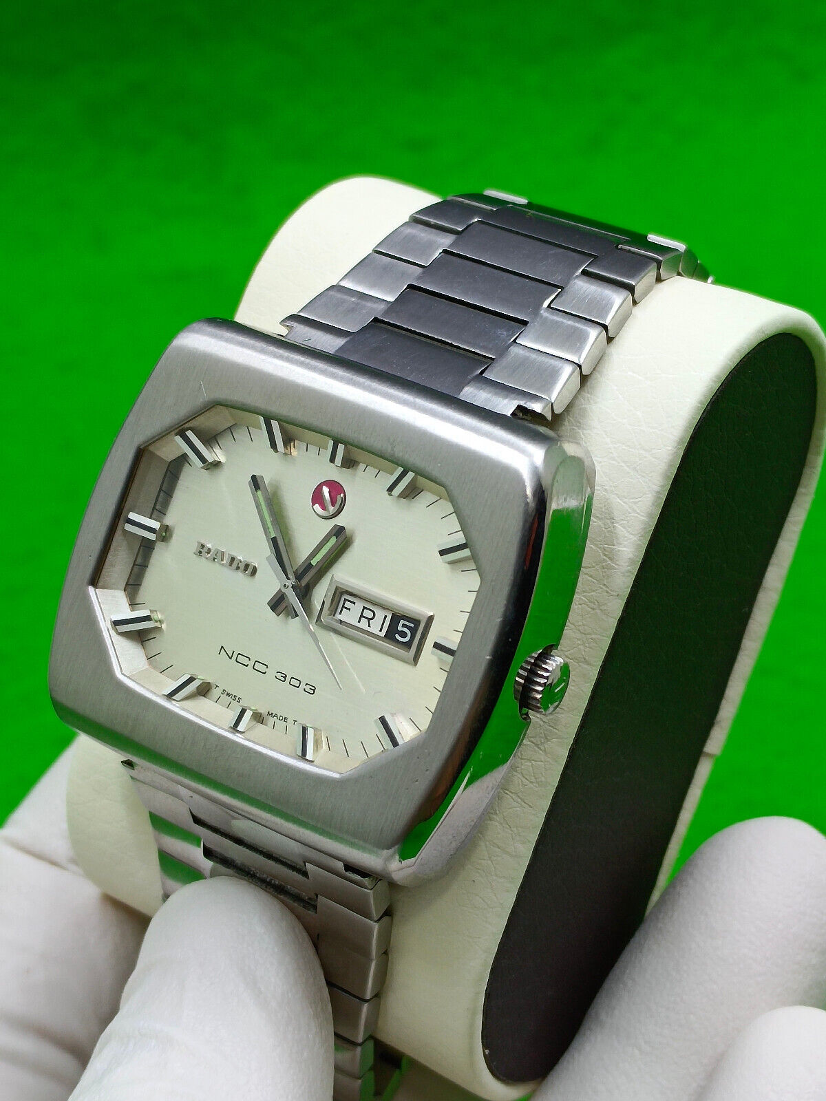 Vintage Rado NCC 101 Blue Dial Automatic Watch - YouTube
