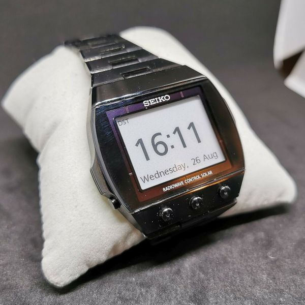 SEIKO Brightz Spirit EPD SDGA003 - S770-0AA0 Matrix Solar Digital Watch ...