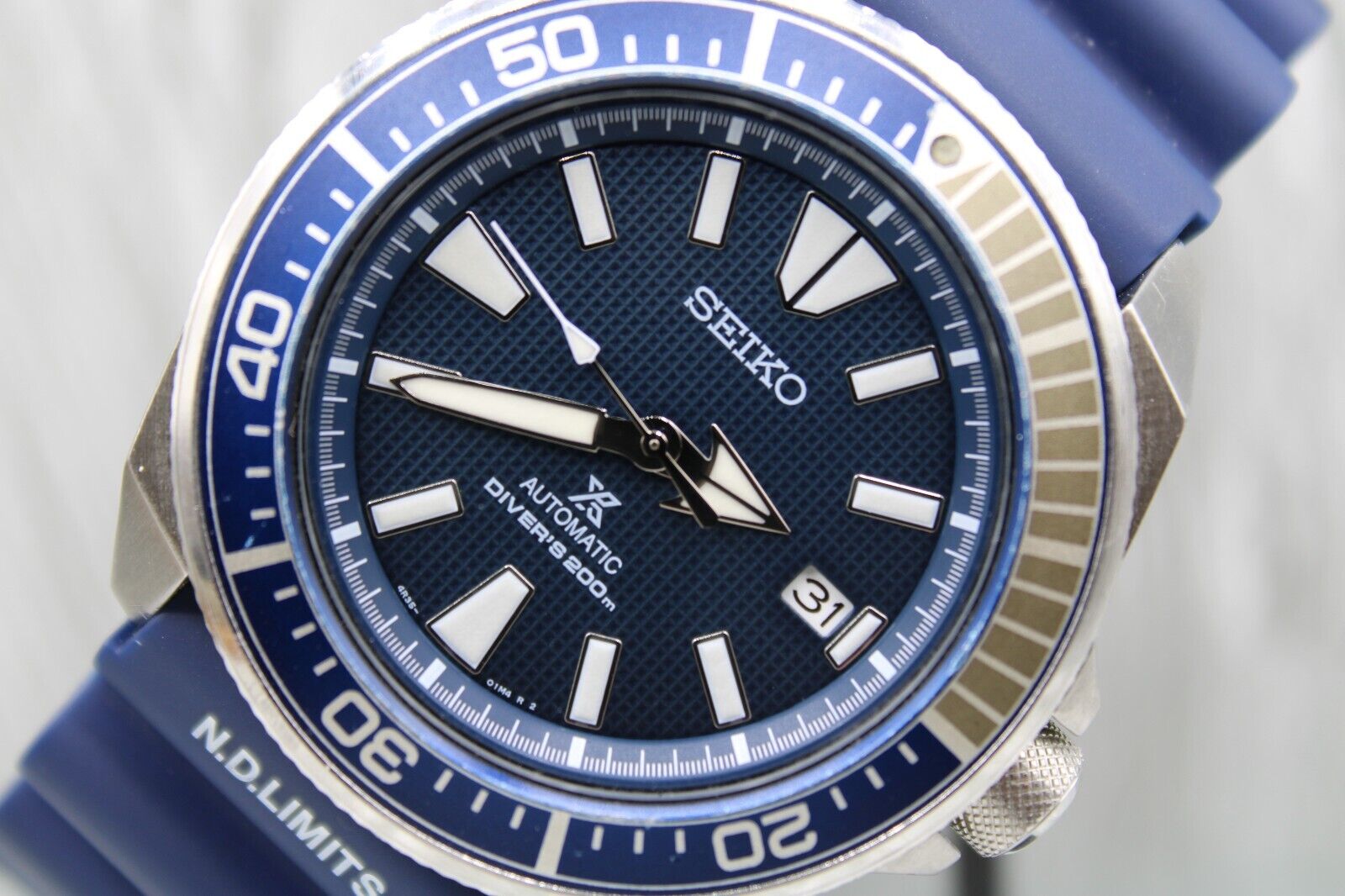 Seiko Prospex Samurai Blue Automatic Divers Wrist Watch SRPB49K1