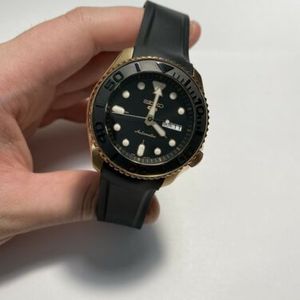Seiko 5 Rose Gold Yacht Master, Sapphire Crystal Mod Automatic SRPD76K1 |  WatchCharts