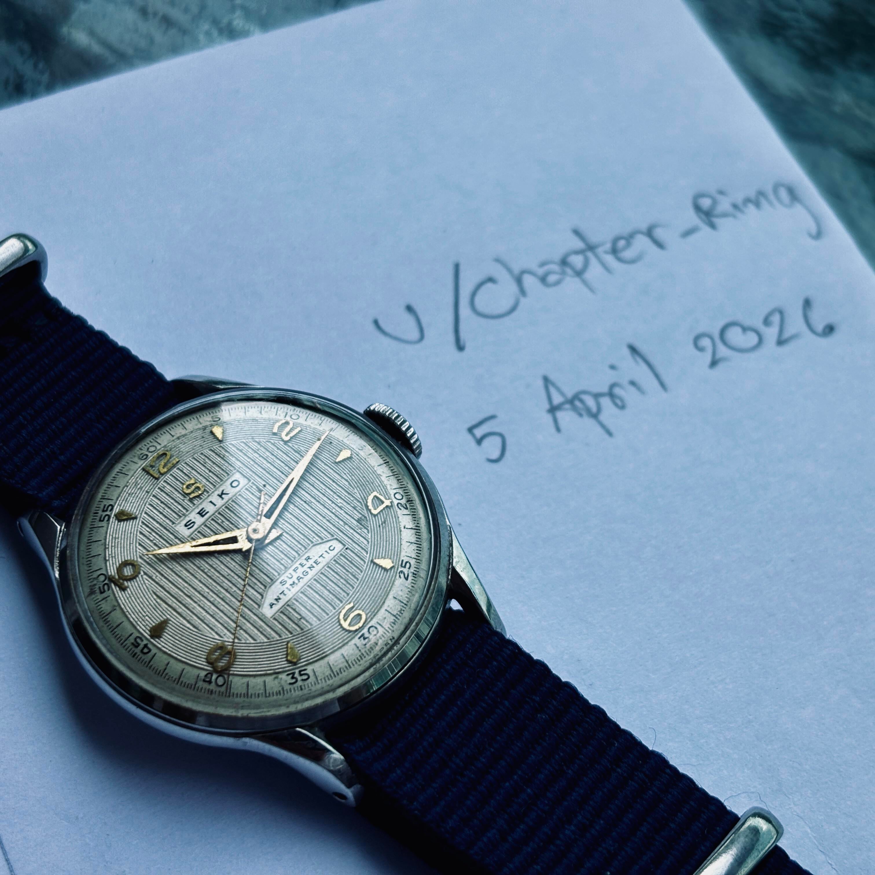 ビ*ケ様 SEIKO SUPER ANTIMAGNETIC 手巻き時計 1950 WTS] 1950s Seiko Super Antimagnetic (Ref. 13025) - Rare 