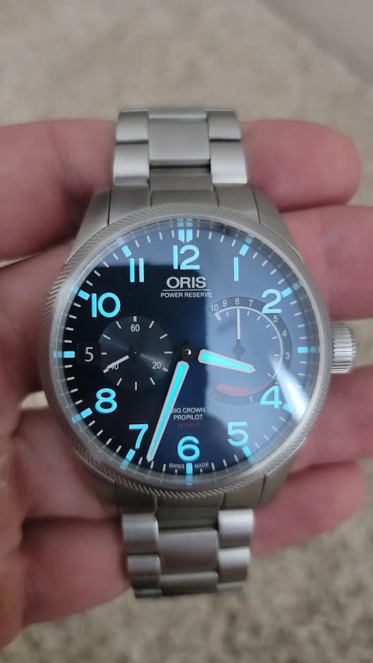 WTS Oris Big Crown Propilot Calibre 111 Blue Bracelet