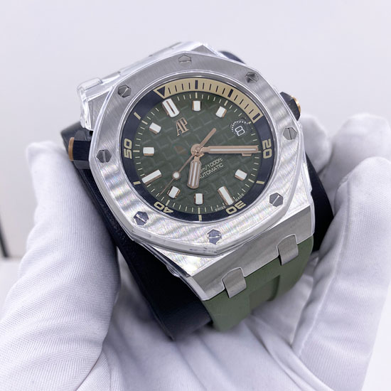 Audemars Piguet Royal Oak Offshore Diver 42mm 15720ST Green Dial