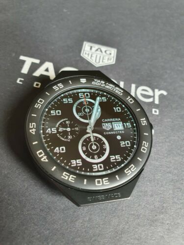 Tag Heuer Connected Modular 45 Watchhead, SBF8A8013, Full Black PVD ...