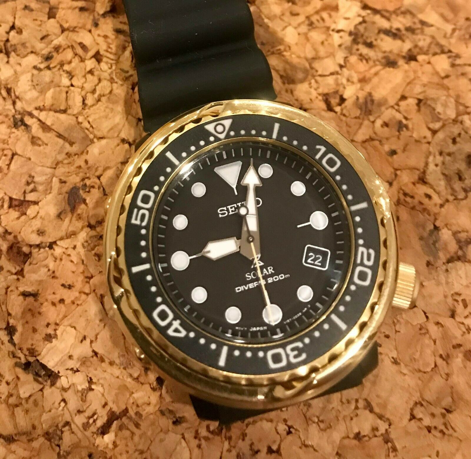 Seiko SNE498 Tuna, Gold Metal plus Shroud, Custom Mod | WatchCharts