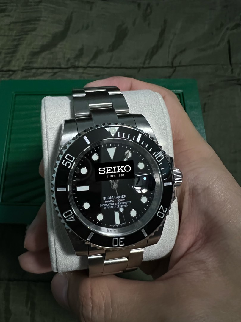 Seiko discount submariner black