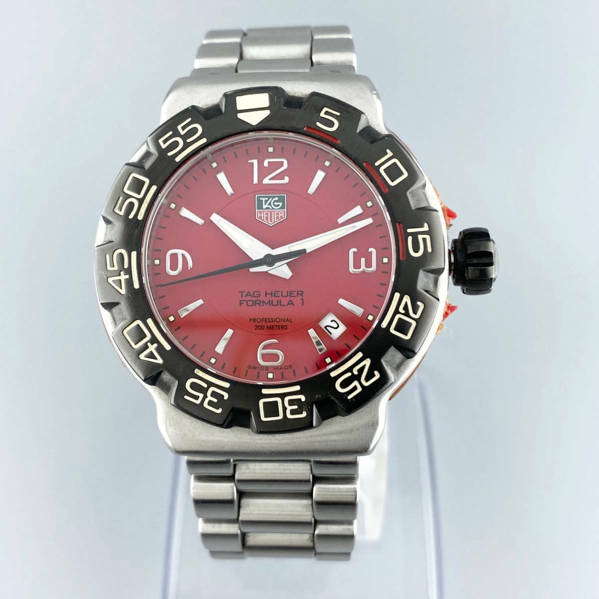Tag Heuer 41mm Men\'s Formula 1 Swiss Made Red Dial SS Swiss Watch! Ref: WAC1113! TAG Heuer Formula 1 Red Men main image 2