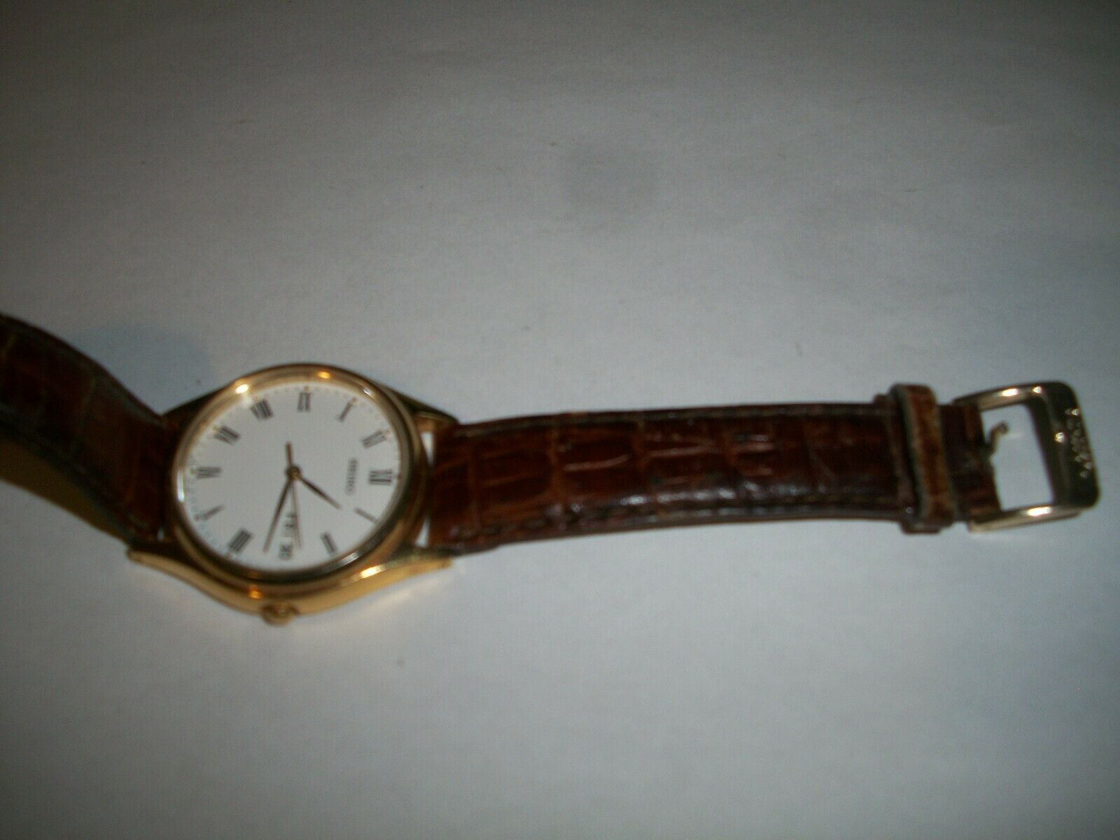 SEIKO Analog Mens Wrist Watch 7N43-8A90 Day Date Quartz w leather band  works | WatchCharts