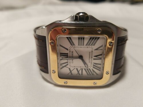 cartier santos 100 xl two tone