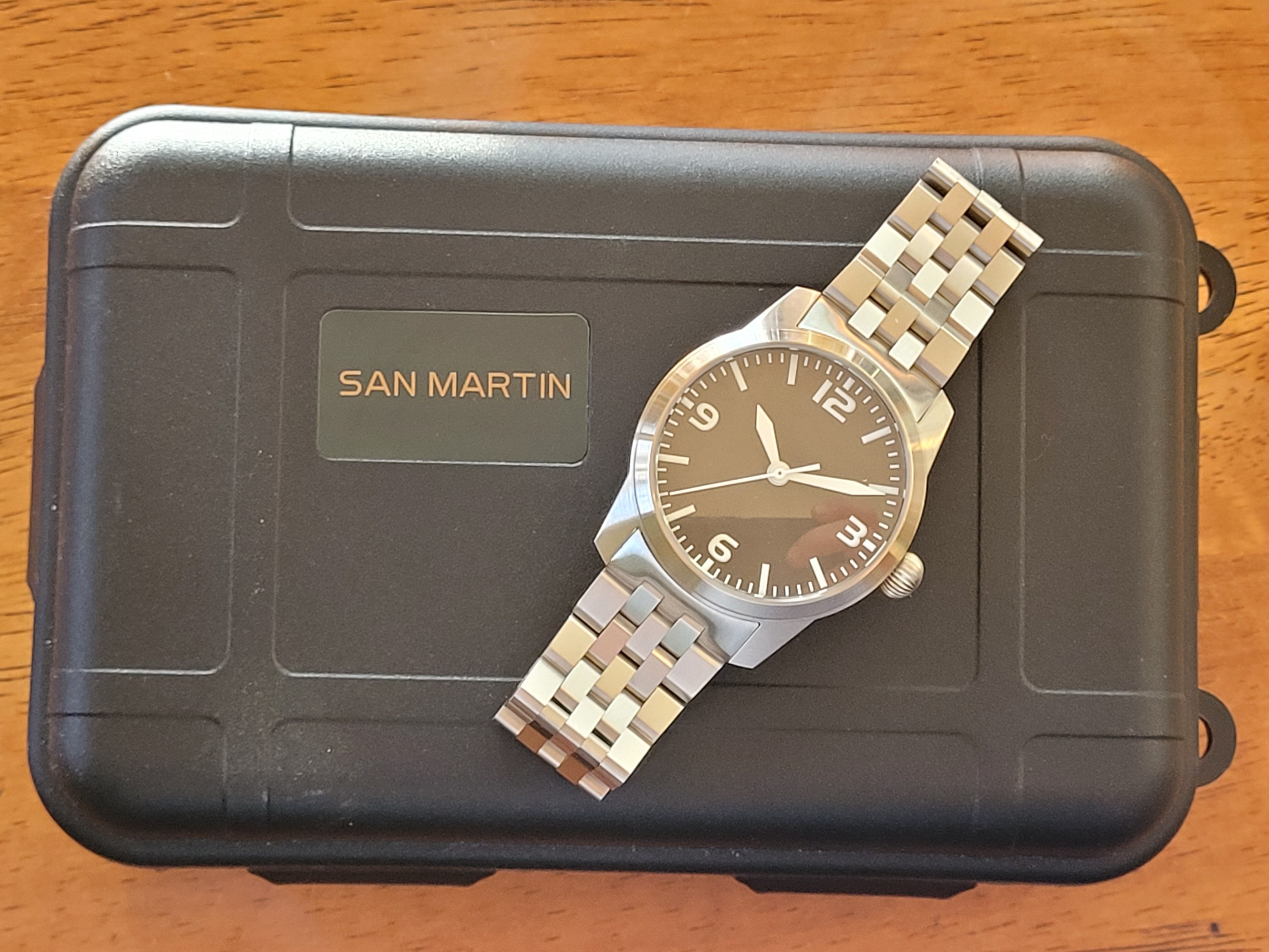 San Martin SN022-G 38mm Pilot's Watch - Sinn 556 Homage