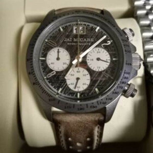 James McCabe Scrambler MechaQuartz Chronograph Race Watch Extra Strap