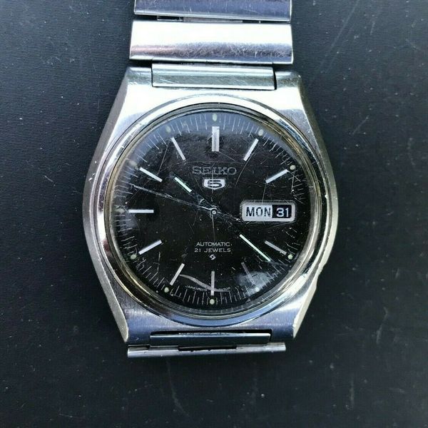 Vintage SEIKO 5 Model 6119-8410 Automatic 21 Jewels Made in Japan 37mm case  | WatchCharts