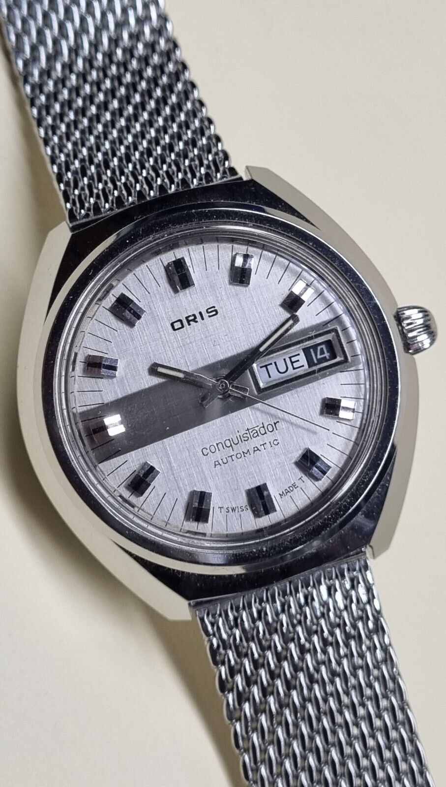 Oris Conquistador Rare. Superb condition. 1979. Automatic Day