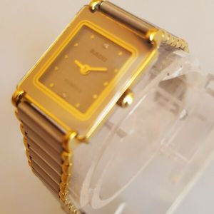 RADO FLORENCE 204.3631.2 18k GOLD PLATED LADIES WATCH WITH RADO FLORENCE 204.3631.2 18k GOLD PLATED LADIES WATCH WITH