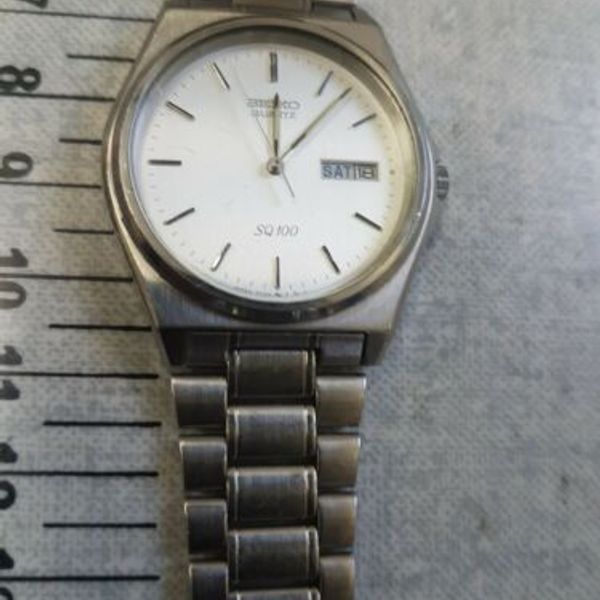 gents vintage seiko watch Seiko Quartz Watch 5y23-8a50 A4 Sq100 32year ...