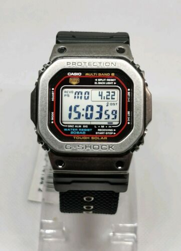 Casio G shock GW-M5610 with custom silver age metal bezel