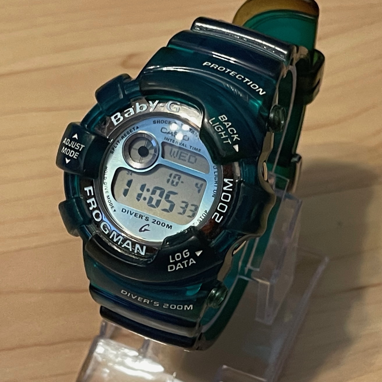 買い誠実 Baby-G G-Shock Casio WTS] Frogman Blue Green Vintage BGW-103 時計