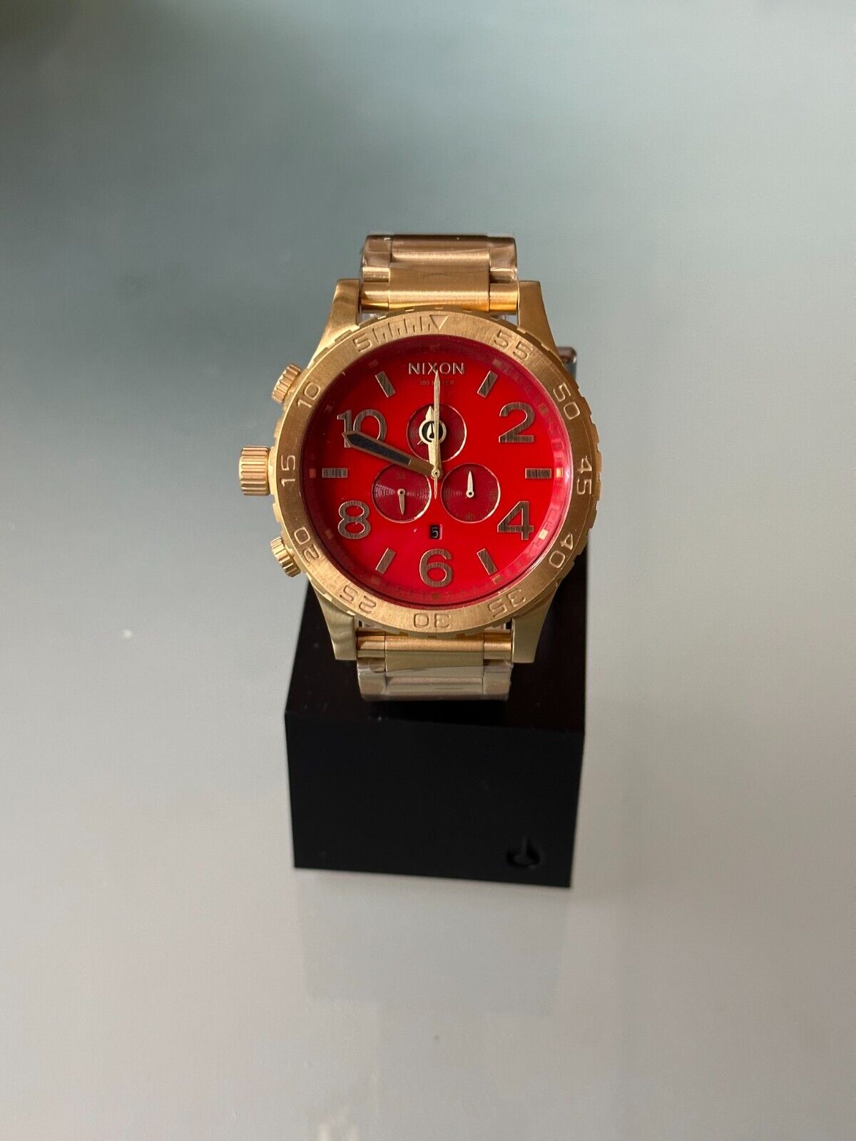 Nixon 51-30 Chrono Gold/Red A083-514 | WatchCharts Marketplace