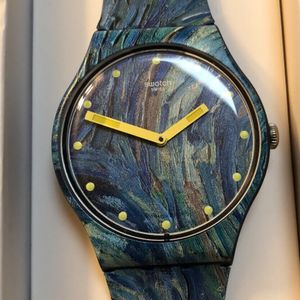 SWATCH X MoMa VINCENT VAN GOGH STARRY NIGHT WATCH---Never Worn