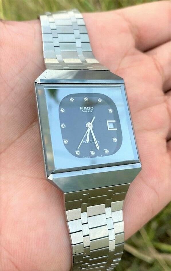 RADO DIASTAR 711.0067.3.N GENTS DIAMOND ACCENT STAINLESS STEEL