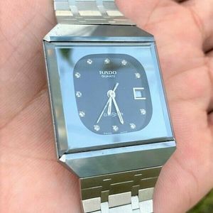 RADO DIASTAR 711.0067.3.N GENTS DIAMOND ACCENT STAINLESS STEEL