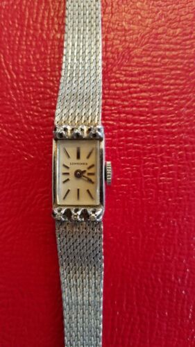 Longines Swiss vintage diamond lady s watch 10k gold r.g.p. bezel