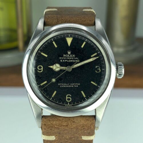 1960 Rare Vintage Rolex Explorer 1016 'OCC' Gilt Radium Dial