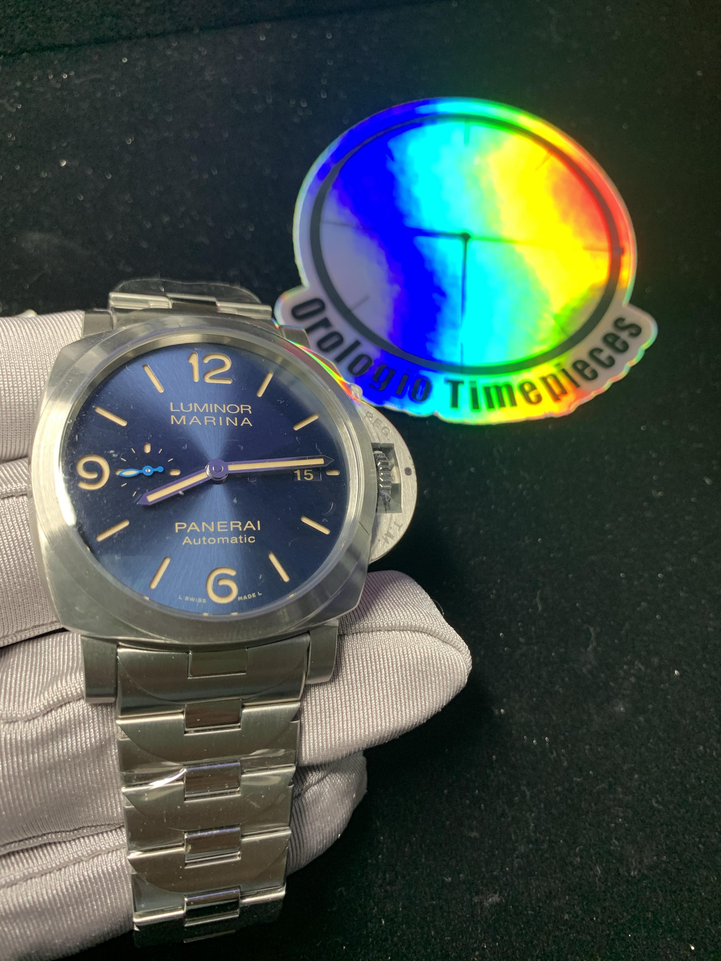 BNIB Panerai Pam 01058 Blue WatchCharts Marketplace