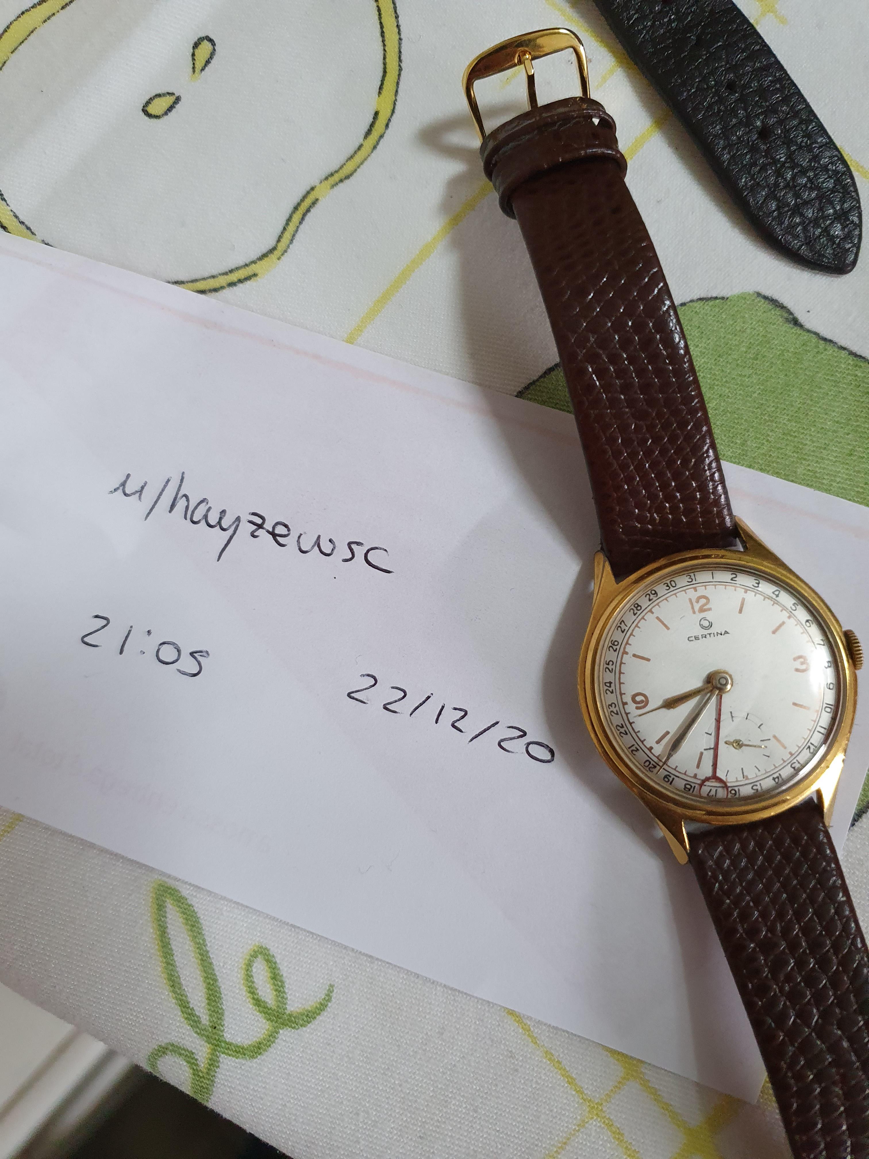 WTS] 60s Certina Pointer Date Manual Wind | 230$ | WatchCharts