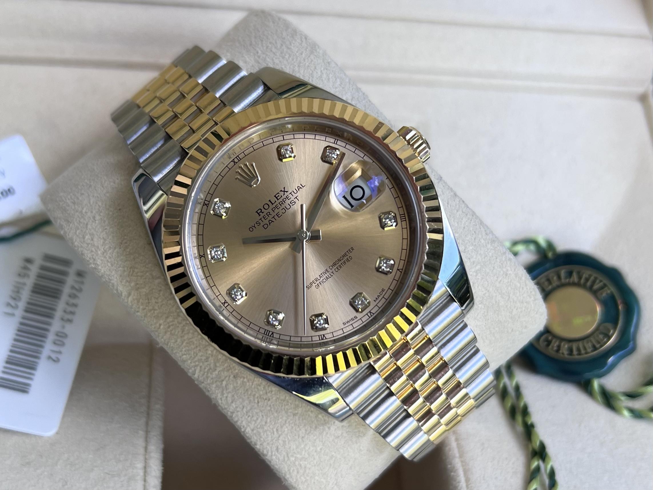 Rolex datejust 41 diamond dial clearance price