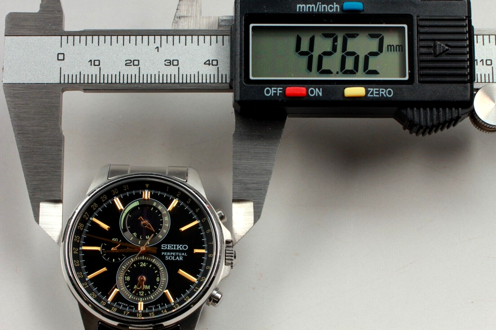 Near MINT Box Paper】 Seiko V198-0AC0 SBPJ007 Perpetual Solar