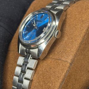Lorus Watch by Seiko Blue Dial Date Steel Strap PC32 X116 WRIST 