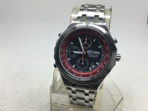 ENKEI RACING LINE Chronograph Sport Watch Red EK-001-RBK Wheels