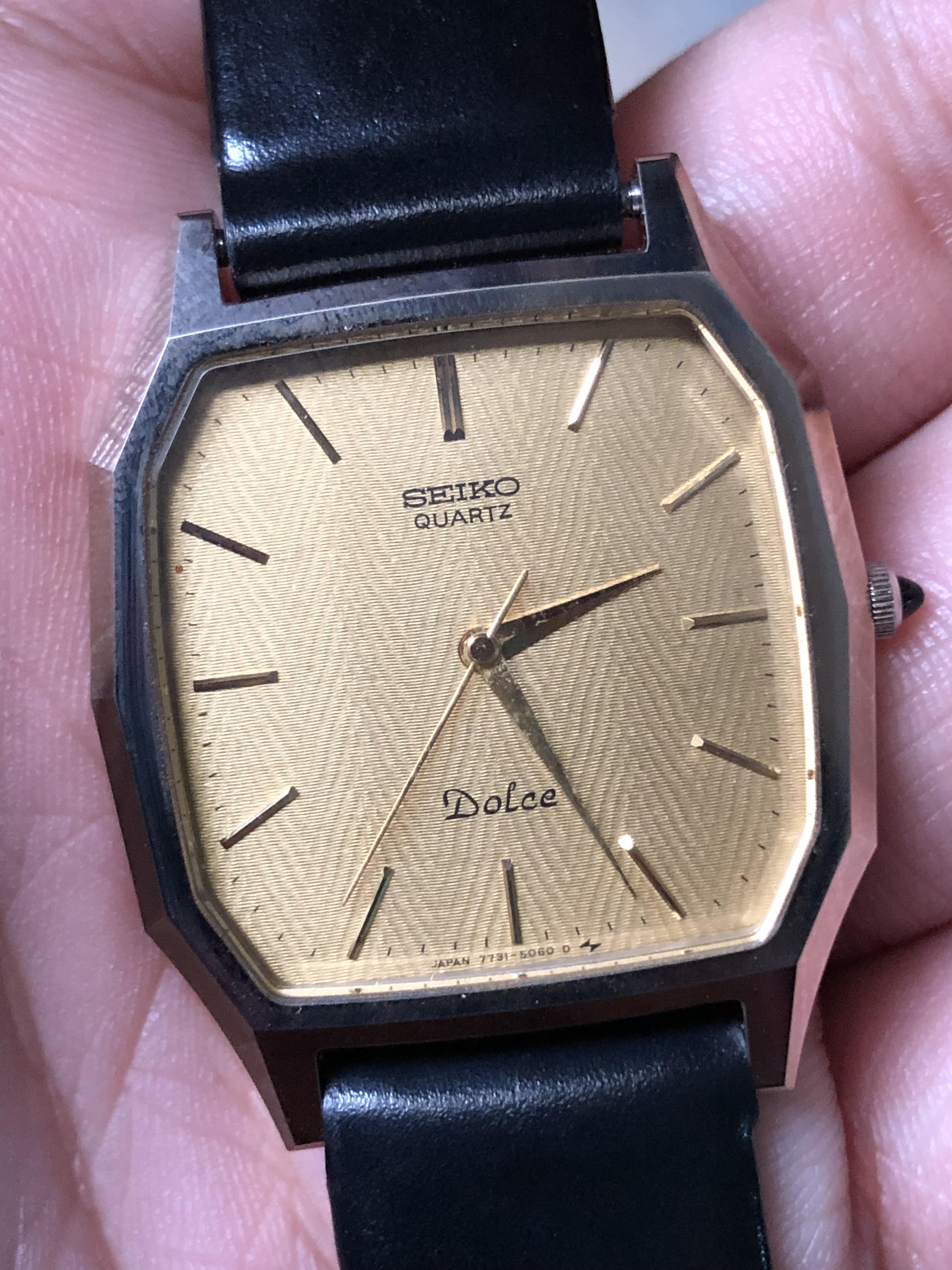 SEIKO セイコー DOLCE ドルチェ 7731-5060 ゴールド 八角形 金文字盤 
