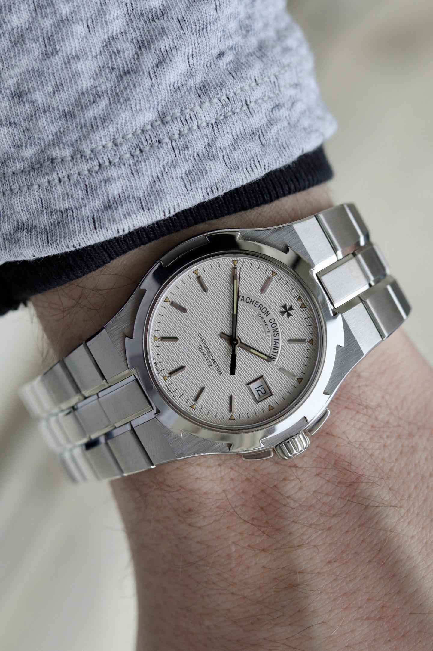 Vacheron constantin overseas deals white dial