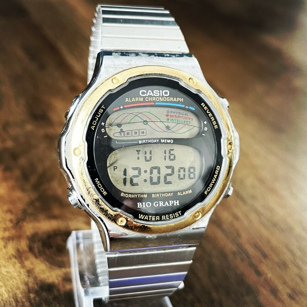 RARE Vintage 1991 Casio BH-200 Digital Bio Graph Watch, Made in