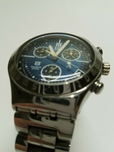 swatch irony patented water resistant four jewels