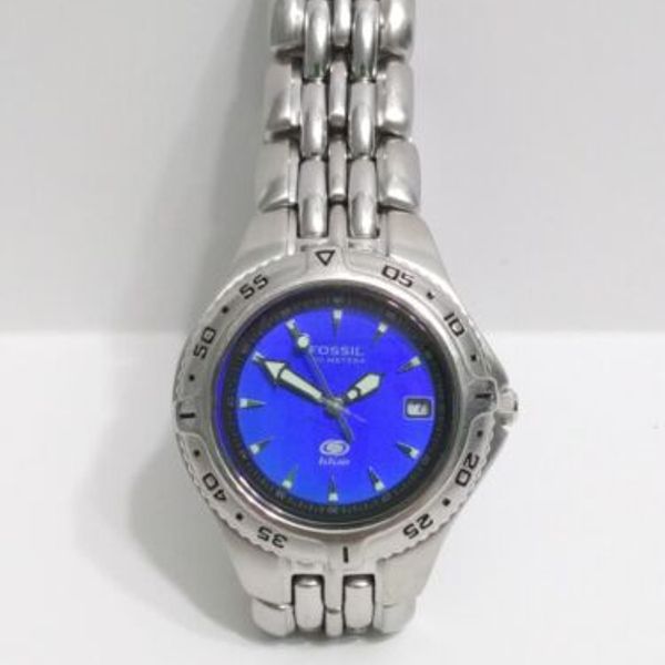 Jam Tangan Fossil Steel Fossil Blue 100 Meters 330 Feet Precio - Main Image