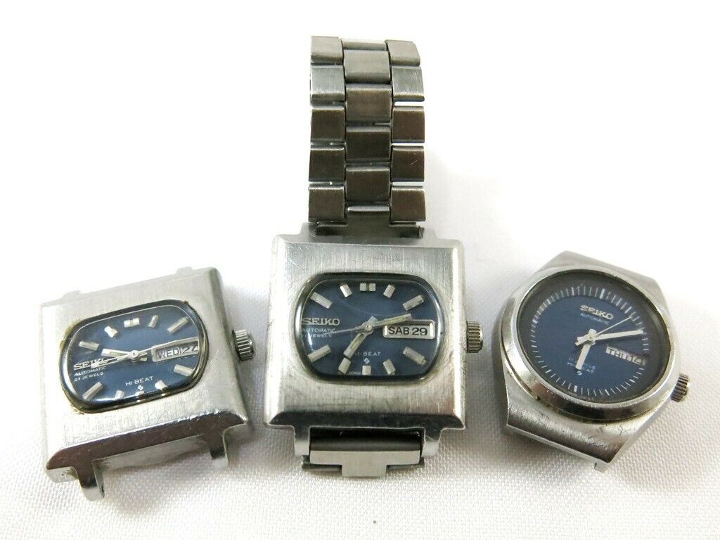 Lot 3 SEIKO Watches 2706 7000 2906 0031 Hi Beat Automatic T.V