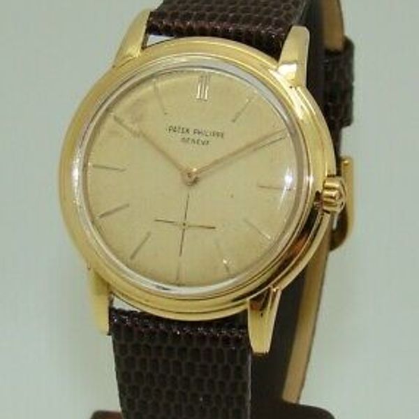 VINTAGE PATEK PHILIPPE Ref. 3433 CALATRAVA 18K YELLOW GOLD AUTOMATIC ...