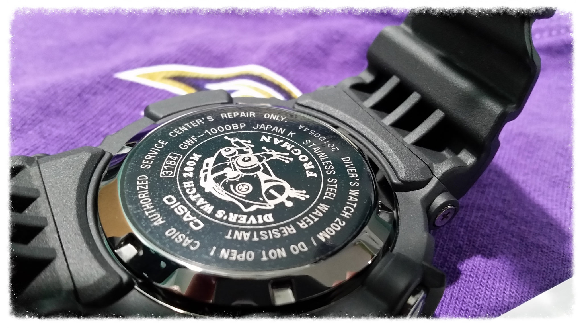 For SALE: Casio Frogman GWF-1000BP-1JF MEN IN DARK PURPLE Like NEW