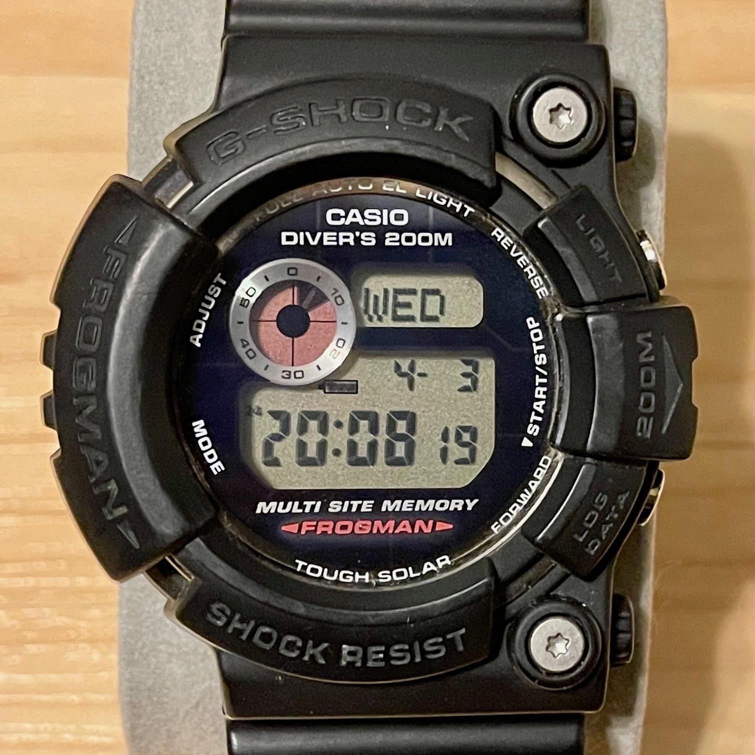 WTS] Casio G-Shock GW-200BC-1 Black Helios Vintage Frogman Tough Solar  Master of G Digital Watch GW200 | WatchCharts