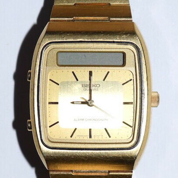 Vintage SEIKO JAPAN H357-5170T ALARM-CHRONOGRAPH Men's Wristwatch ...