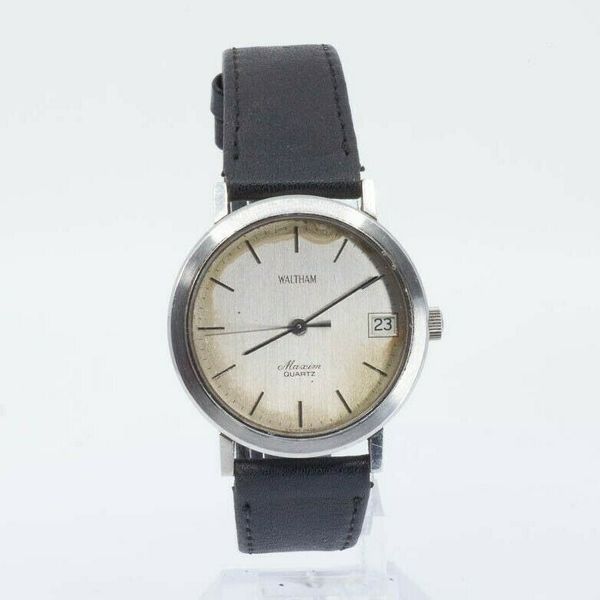 Vintage WALTHAM MAXIM QUARTZ NEW BATTERY Mens Watch | WatchCharts